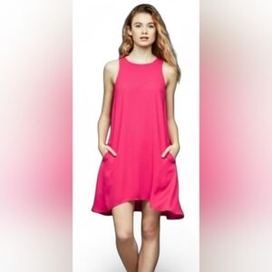 GAP Vibrant Pink Sleeveless Mini Dress